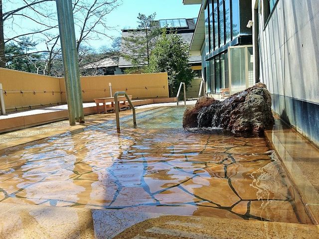 ながたの湯 露天風呂_みのわ温泉ながたの湯 食堂