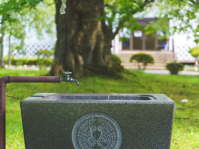 水がない… 蛇口!?_糠部神社
