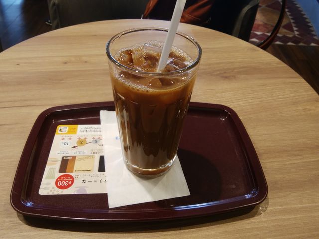 美味しいアイスコーヒーでした。_エクセルシオール カフェ 亀戸店(EXCESIOR CAFEE)