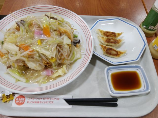 「野菜たっぷり皿うどん」、お薦めです。_リンガーハットイオン葛西店