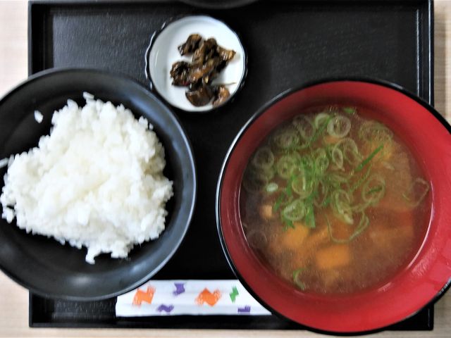 ご飯・けんちん汁セット_奥只見レイクハウス