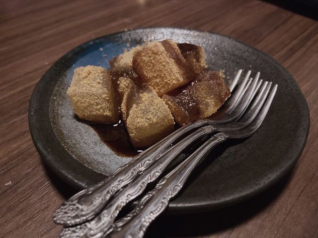 6,000円のコース3人分のデザート_かに料理 然 新宿本店