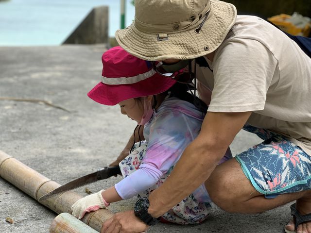 はじめてのノコギリ_OKINAWA.NATURE.ASHIBI堂