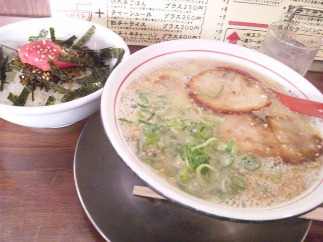 お腹いっぱい_九州ラーメン 片岡製作所