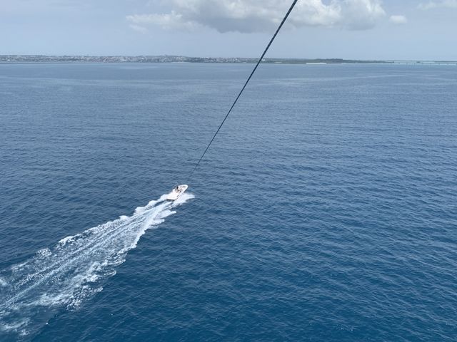 いい天気でした!_宮古島パラセーリングショップ空人