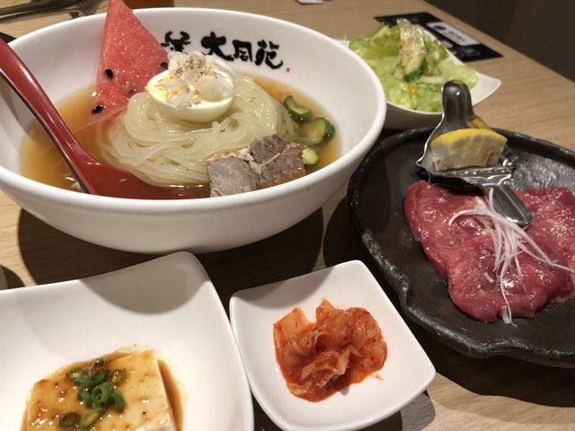 期間限定牛タンと冷麺ランチ_大同苑 盛岡総本店