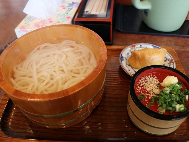 釜揚げうどん。_穏やかうどんのしらかべや本店