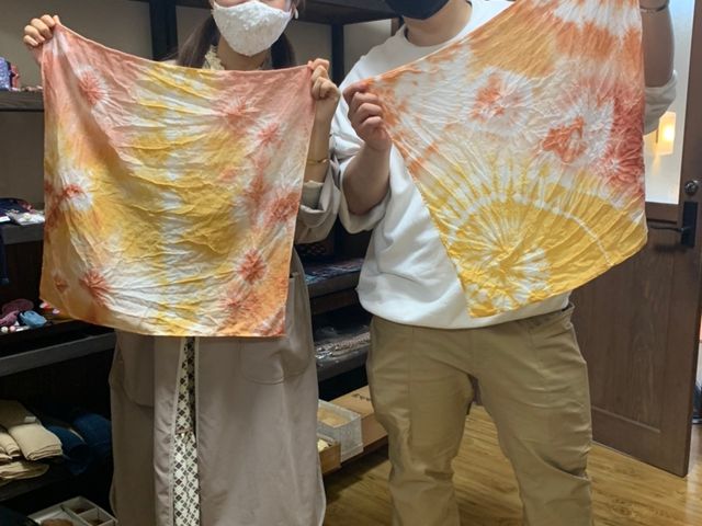 実際に作った手ぬぐいです_染・手作り工房 かみや