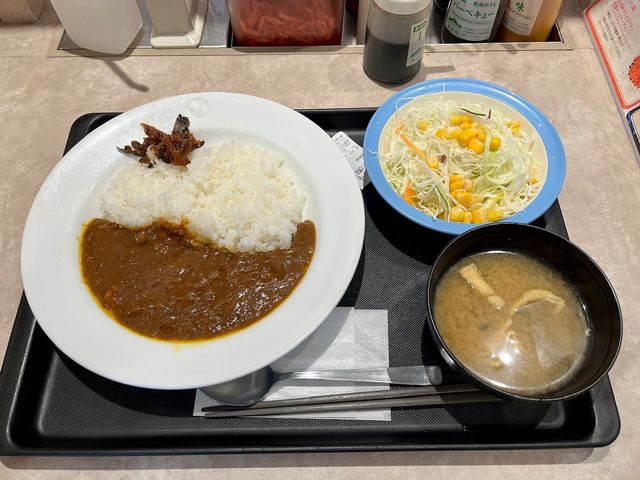 創業ビーフカレー生野菜セット_松屋 高津店
