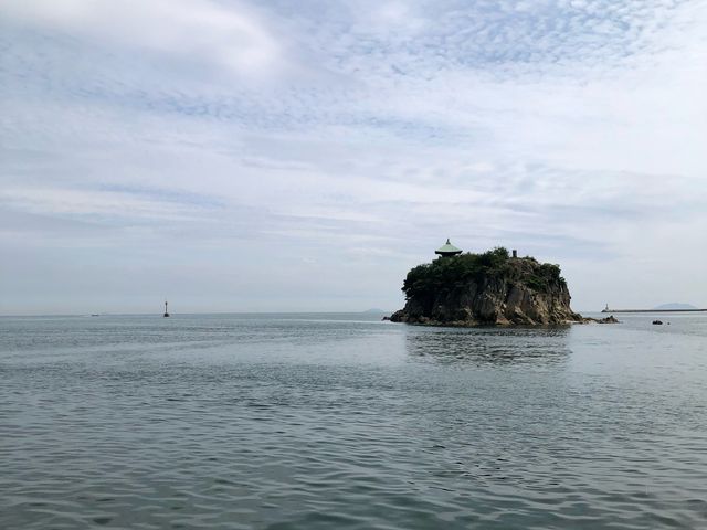いろは丸から見た弁天島_弁天島