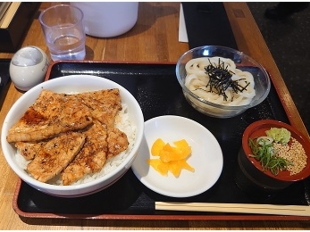 ランチのざるうどん_にちょう