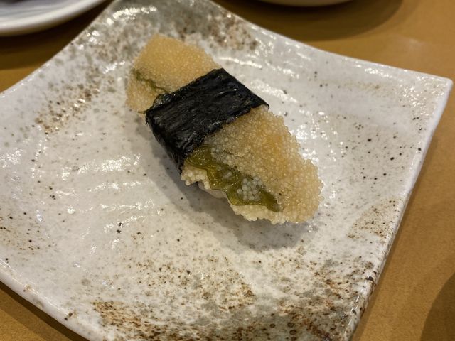 最後の子持ちこぶ、何回もきてますがよく鰹節乗ってないことが多い。鰹節大事なのに_うまい鮨勘 宮城野原支店