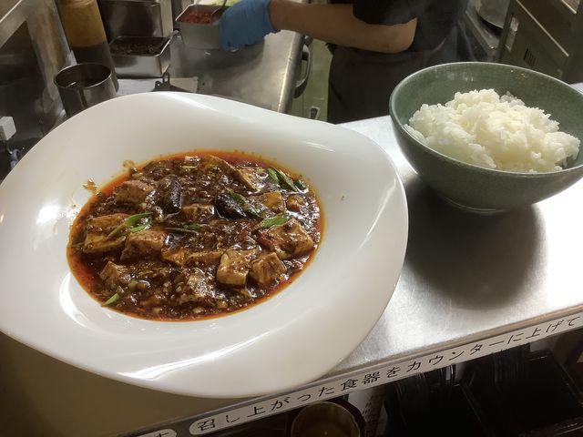 麻婆豆腐とご飯のセット_雲林坊 秋葉原店