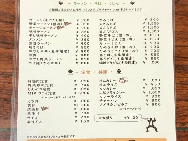 お食事メニュー♪_お食事の店来夢