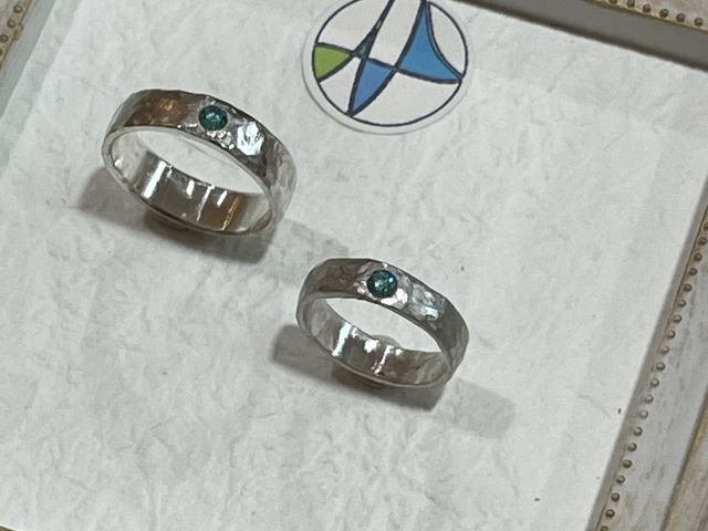 リングを釜で焼いた後に磨いてツルツルにピカピカにする作業が楽しかったです♪_atelier青音-ANON-