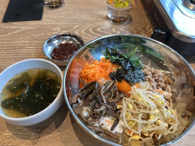 ビビンバ定食。定食と言える内容か?_ポックンパ