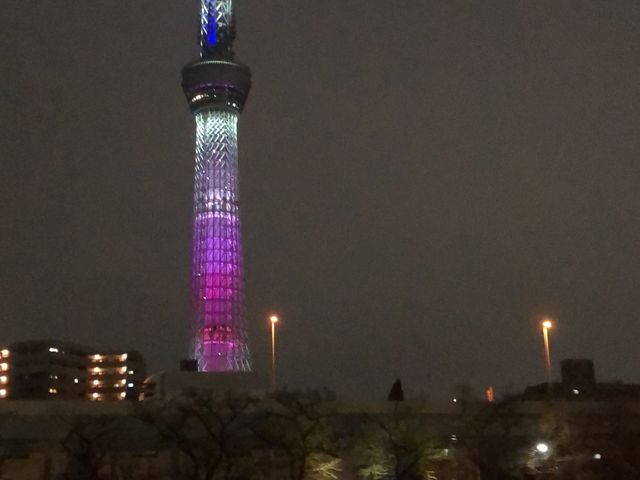 東京タワーもスカイツリーも見られて良かったです。_屋形船晴海屋