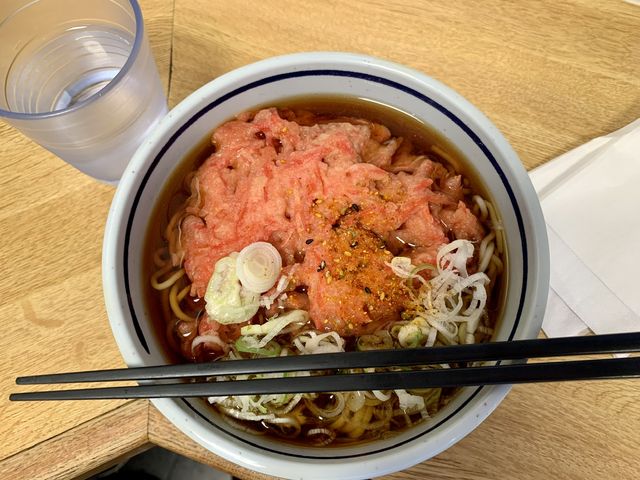 紅生姜かき揚げ蕎麦_大宮駅そば店