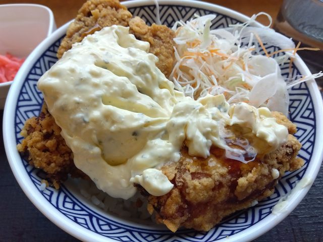 タルタル南蛮唐揚げ丼_吉野家新道発寒店