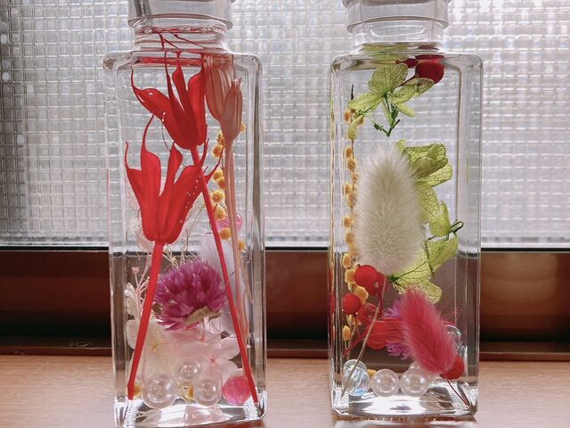 今回の作品。
自分のは右側のです。_小さな喫茶店むに