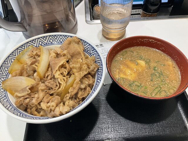 牛丼肉増し 冷や汁_吉野家 大宮東口店
