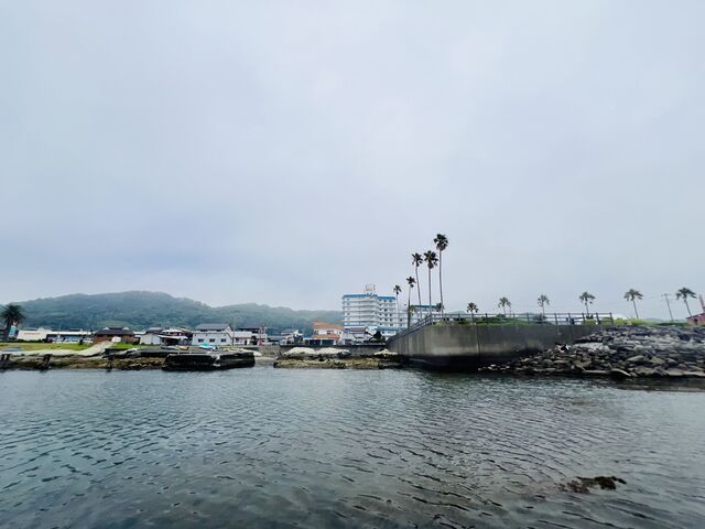 SUPに乗るのに必死で撮影するのを忘れていました。海からの景色はこんな感じです。_SUP&SURF KAIPOOH