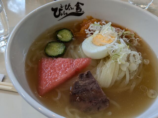 出来上がった冷麺!_ぴょんぴょん舎冷麺工房