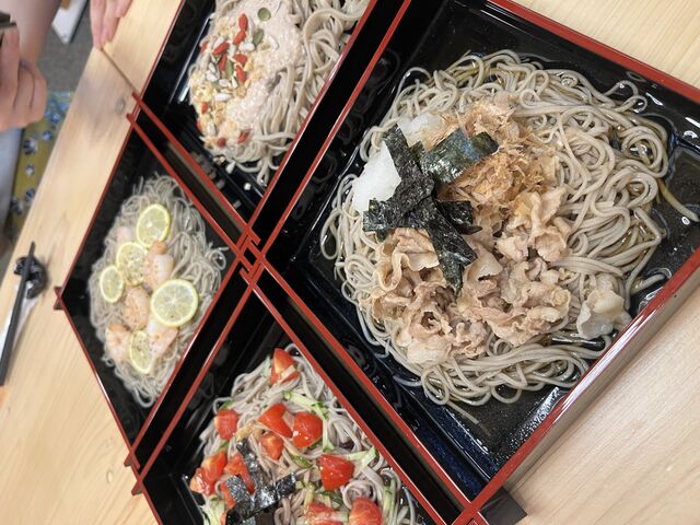 できあがったお蕎麦はそれぞれの個性がでました!_SOBAGIRI楽常~Soba Making Space~