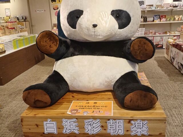 フロント前に有る、Big パンダさん! と 綺麗なお土産処
_大江戸温泉物語Premium 白浜彩朝楽