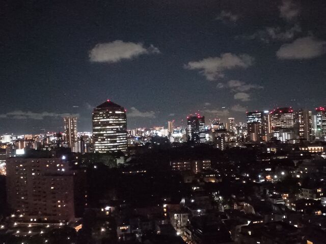 20階からの正面の夜景_品川プリンスホテル