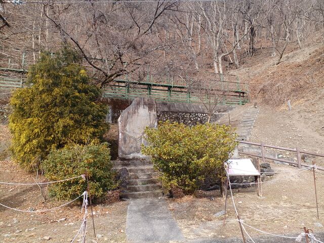 アプト式鉄道の記念碑_旧熊ノ平駅