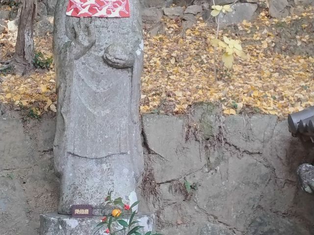みているだけでほっこりするお地蔵様でした!可愛いお正月柄のエプロンでした_神山一乗寺