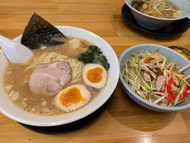 味玉ラーメン・ネギ丼_ラーメンショップ矢吹店