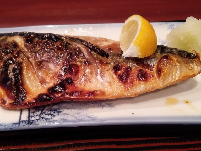 さばの塩焼き_ふきのとう