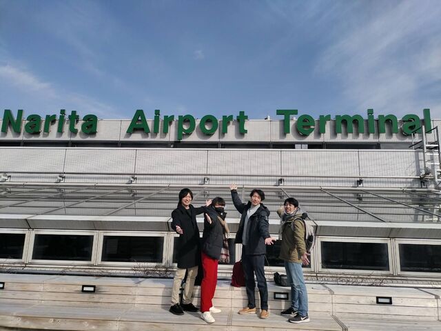 展望台での一枚です_成田空港リトリート