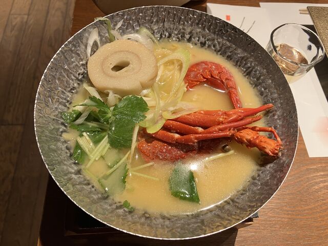 思わず飲み干してしまった伊勢海老鍋_浜千鳥の湯 海舟