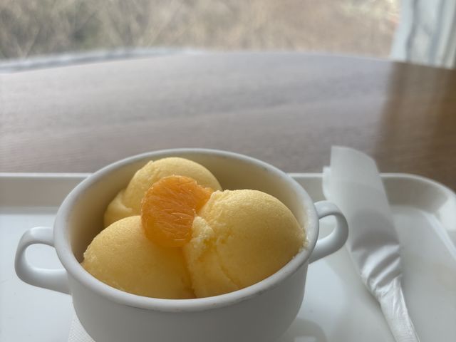 ミカンのシャーベット_耕三寺博物館カフェクオーレ