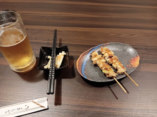ねぎま2本で550円!
今まで見たことない位痩せた焼き鳥のレンチンものが頂けますよ!!_個室居酒屋 京 目黒店