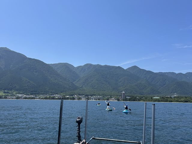 船から見守って下さりました。_wildwater