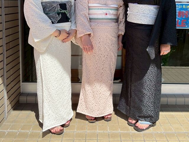 3人でお揃いで着せてくれました。
今迄で1番アクセサリーや帯浴衣がかわいい。_結月ーkimonoー