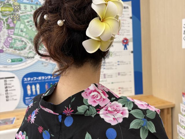 ヘアアクセは私物ですが、素敵に仕上げていただきました。_gallery Ange 梅田店