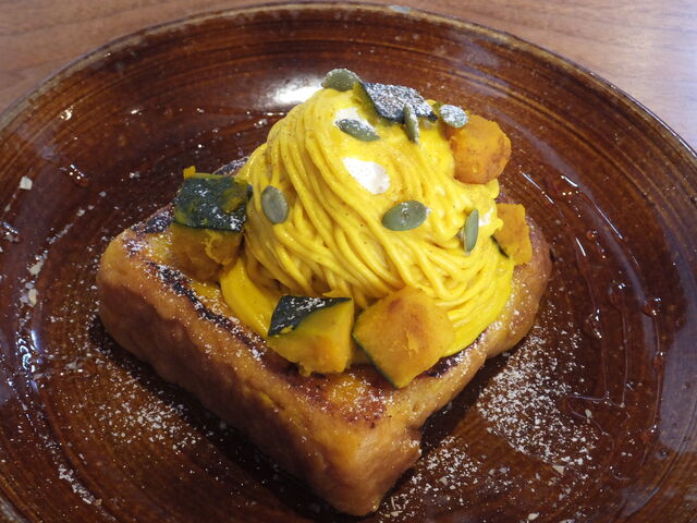 かぼちゃモンブランフレンチトースト_cafe・recette・鎌倉