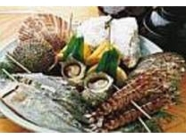 人気の『魚介おどり焼コース』1人前_問屋料理 川岸
