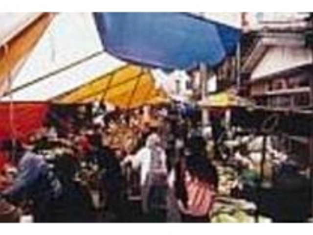 地元の人々で賑わう昔ながらの市場_六斎市(加茂定期市場)