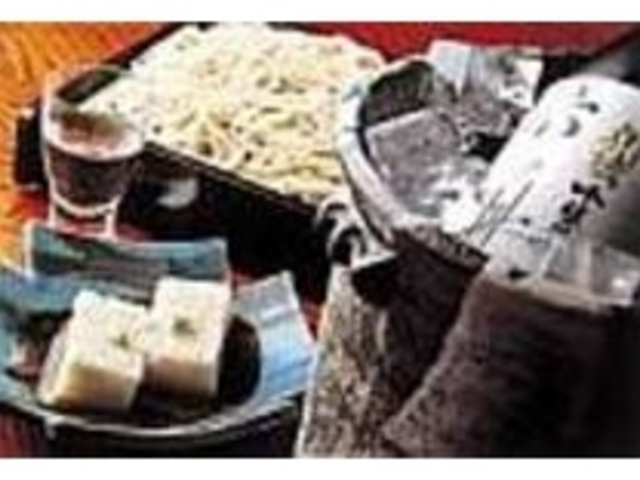 そばの実の食感が楽しい、そば豆腐_石臼粗引手打蕎麦 彦庵