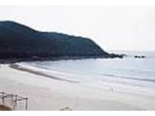 左手の岩場が潜るポイントの浦田ビーチ_ダイビングサービスSea Mail