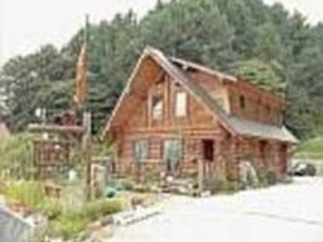 豊かな自然に囲まれたログハウスのお店_ぽむ