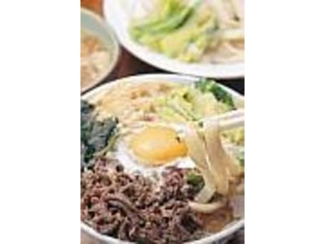 桜肉とキャベツがたっぷりの『肉玉うどん』_渡辺うどん