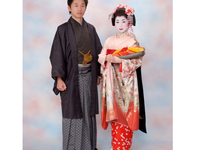 カップル舞妓体験も大人気です!カワイイ舞妓姿に彼もドキドキ☆_舞妓変身スタジオ夢館