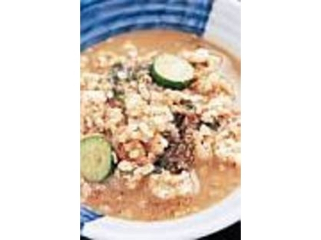 『冷汁』は、隠し味にピーナッツが_九州料理 たもいやんせ 神泉
